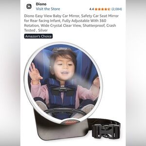 Diono Silver Car Mirror